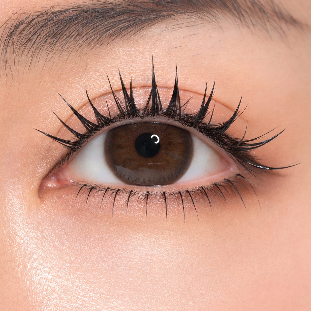 Anime style eyelash extensions with spiky clusters and bottom lashes at Fairylady Eyelash